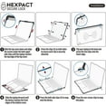thumbnail image 3 of IBENZER Hexpact Case for MacBook Air 13 Inch 2022 2021 2020 M1 A2337 A2179 A1932, Heavy Duty Case with Screen Lock for Mac Air 13, Wine Red, W-LC-HPE-AT13-WR, 3 of 7