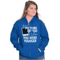 thumbnail image 3 of Picture Of You Photographer Camera Zip Up Hoodie Men's Women's Brisco Brands M, 3 of 6