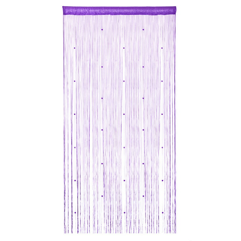 Buy Crystal Bead Curtain Solid Encryption Window Screening Rod Pocket Door  Divider Curtains Living room Bedroom Entrance Curtain Finished product,  purple Online at desertcartIsrael