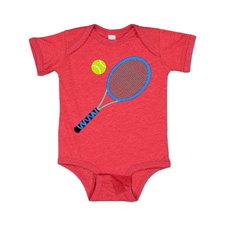 

Inktastic Blue Tennis Racket and Ball Gift Baby Boy or Baby Girl Bodysuit