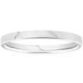 thumbnail image 1 of 950 Platinum 2mm Flat Comfort Fit Wedding Band Ring, 1 of 3