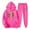Hot Pink, variant on mihongmao Y2k Sweatsuit Cute Outfits for Ladies Two Piece Sets Women's Casual Printed Pocket Hoodie with Long Sleeves and Pants Set Pink 3X