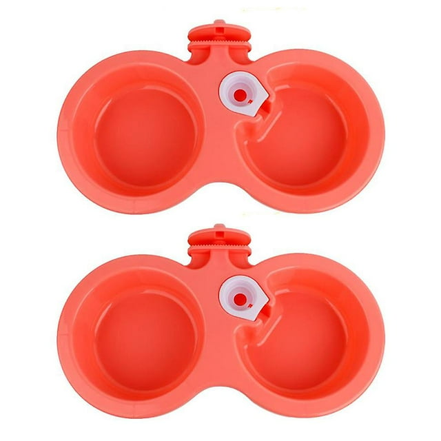 Comedero automático para mascotas, bebedero colgante, comedero doble para mascotas, sin botella de agua