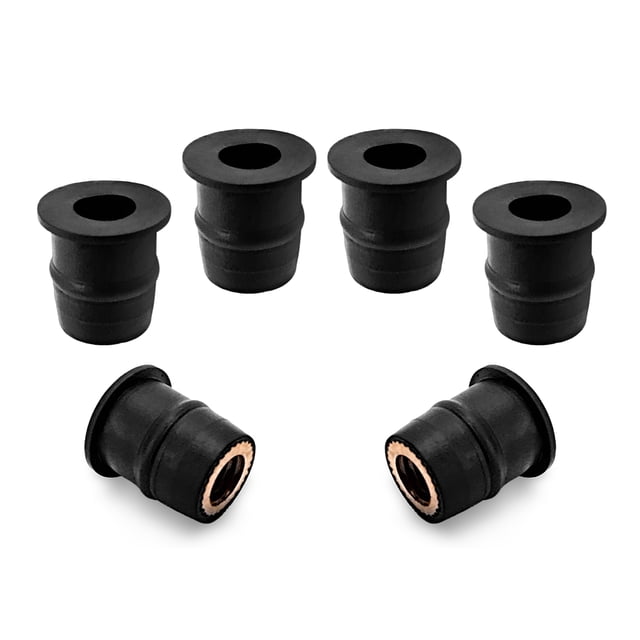 6pcs M4/M5/M6 Kayak Rubber Well Nuts Fastener Wellnuts Kayak Accessories