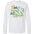 thumbnail image 3 of Inktastic St. Patrick's Day Not Lucky Just Blessed with Clover Long Sleeve T-Shirt, 3 of 5