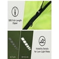 thumbnail image 6 of Qualidyne Men's Sleeveless Bike Jersey, Full-Zip Quick-Dry Cycling Vest Top with 3 Rear Pockets & Reflective Detail, 6 of 9