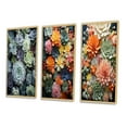 thumbnail image 3 of Designart "Green Succulents Flowers peaceful Succulents I" Floral & Botanical Framed Wall Art Set Of 3 - Green Succulent Frame Gallery Wall Set For Home Decor, 3 of 7
