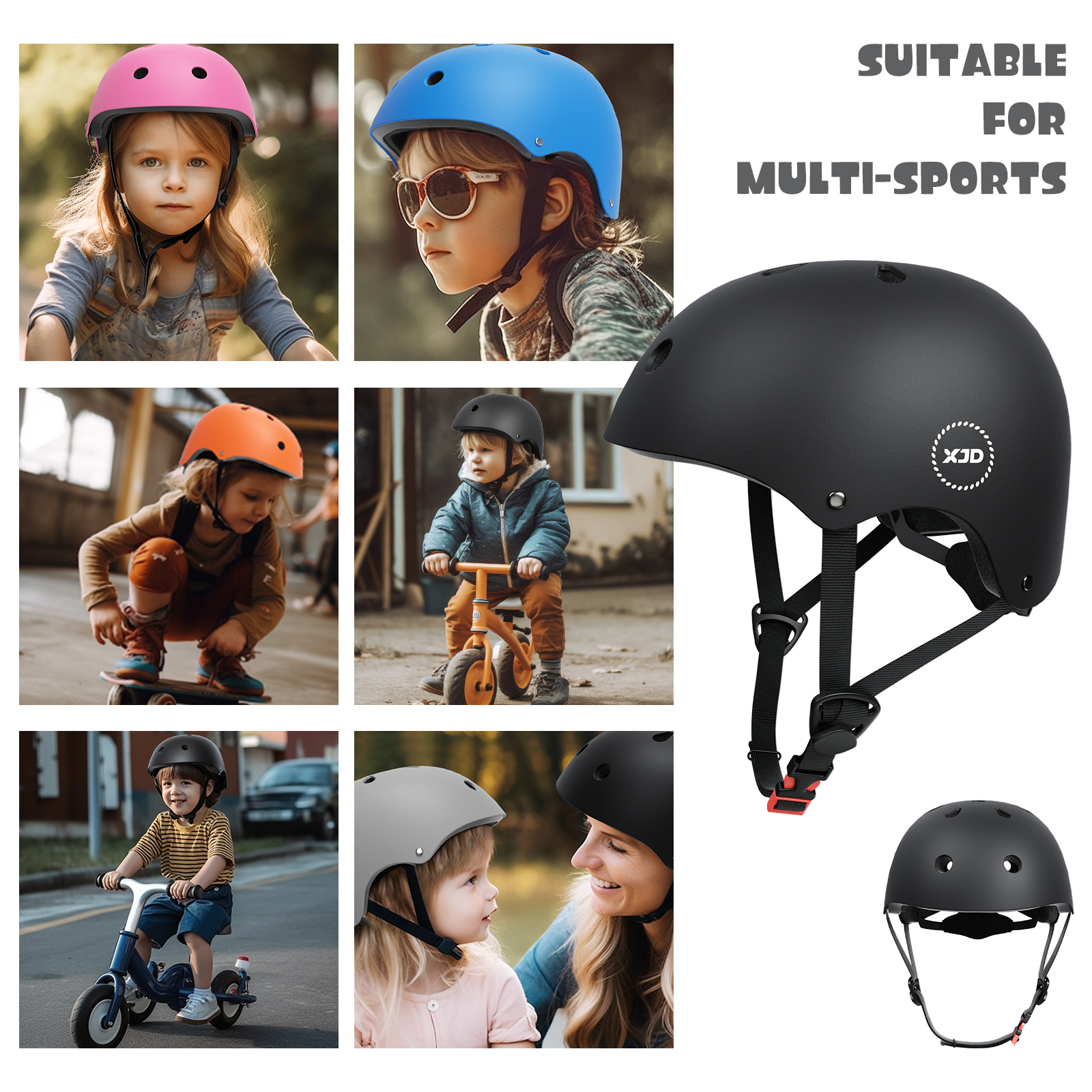 XJD Kids Bike Helmet Multi-Sport Ages 1-13 photo 6