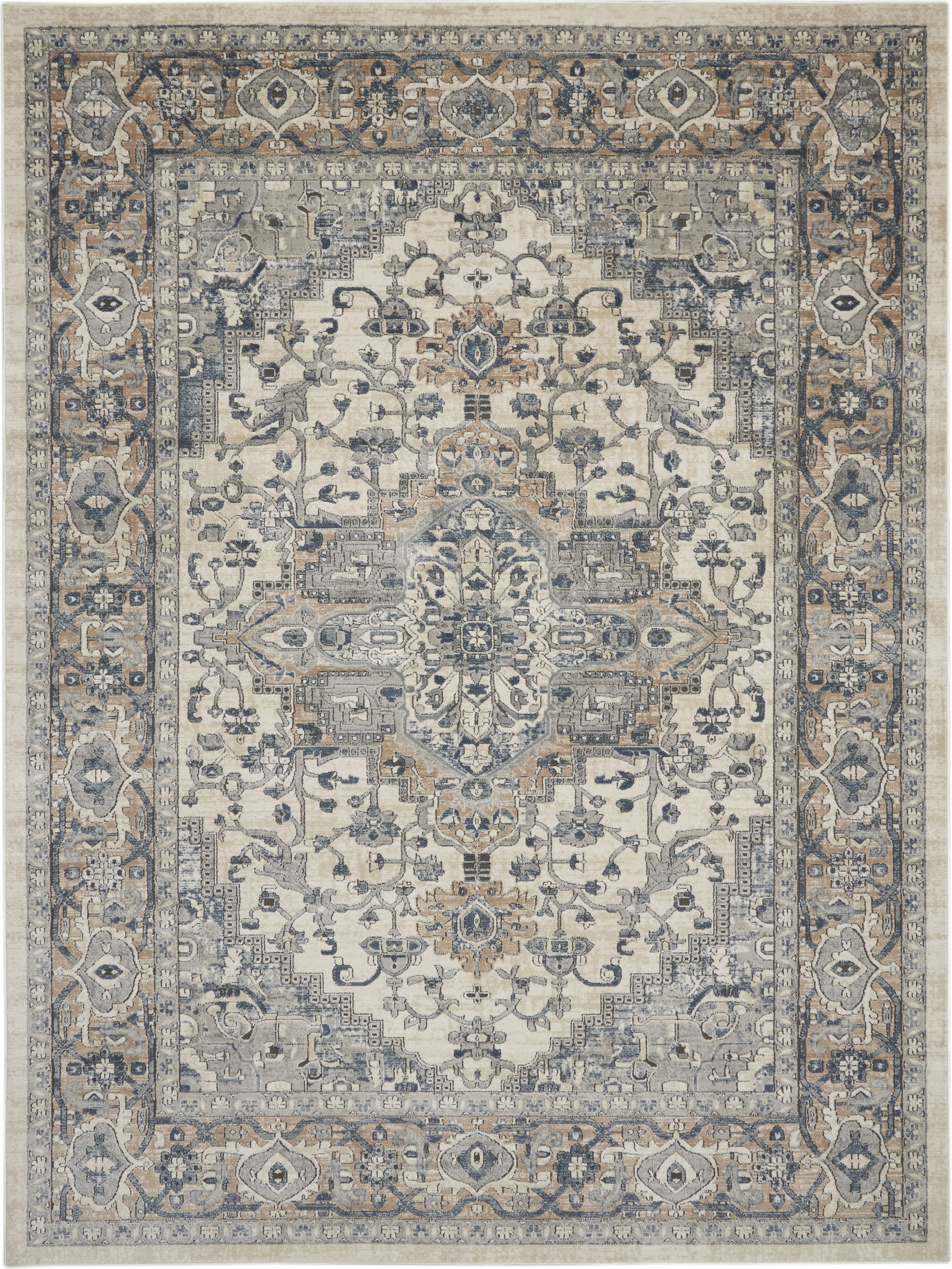 Nourison Concerto Persian Ivory Grey 12' x 15' Area Rug (12x15)