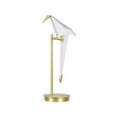 thumbnail image 3 of ORIGAMI TABLE LAMP<br>PVC + Iron Material<br><br>Gold Metal with white shade, 3 of 3