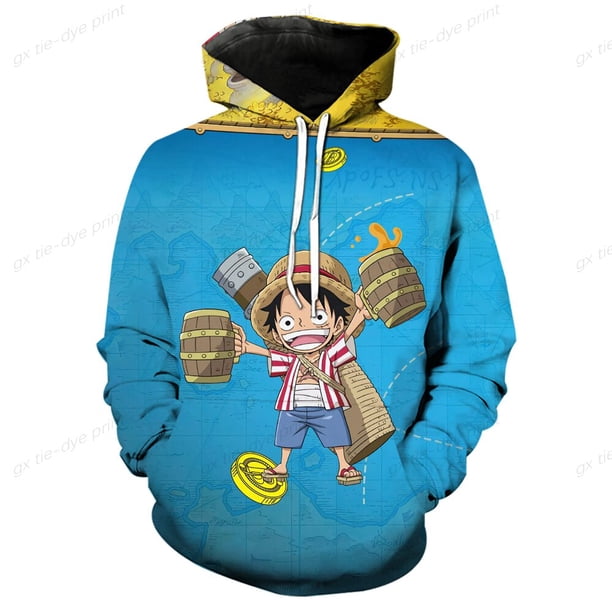 Sudadera con capucha 3d de una pieza para niños, gran oferta, sudadera Harajuku de animación clásica a la moda, sudadera informal de marca de una pieza para niños, Top100 zhangyuxiang CONDUJO
