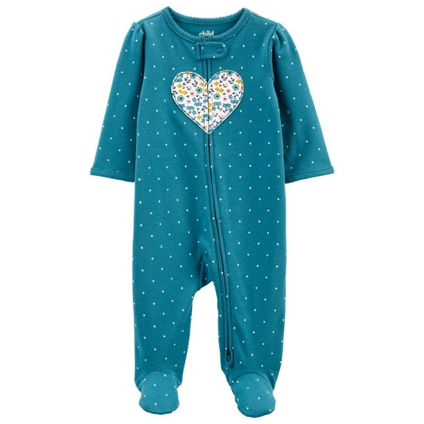 Mameluco Carter´s Child of Mine Verde Estampado Lunares 0-3M