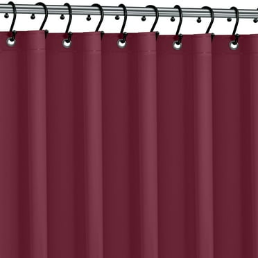 HEAVY DUTY MILDEW FREE VINYL WATERPROOF SHOWER CURTAIN LINER WITH MAGNETS NEW