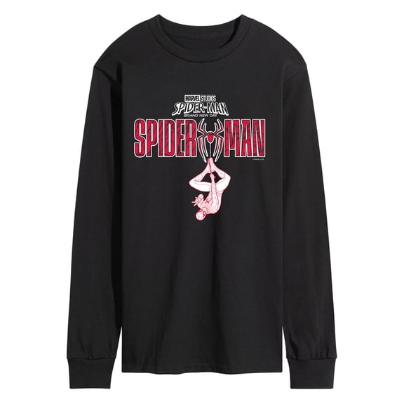 Spider-Man: Brand New Day - Hanging From Logo Pastel - Men's Long Sleeve Graphic T-Shirt