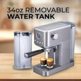 thumbnail image 4 of Epsilon Coffee Machine with Milk Frother, Compact 20-Bar Espresso Maker, Hot and Iced Coffee Maker with Removable Water Tank, Cold Brew Feature, and Steam Wand, 1.2L Capacity - Stainless Steel, 4 of 6