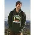 thumbnail image 2 of Retro Distracted By Corgis Hoodie Men - Men Hoodie, Forest Green, 2XL, 2 of 4