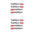 thumbnail image 1 of Wisewang 4Pcs Car Door Handle Sticker Decal 3D Auto Stickers Wrap Decor Letters Pattern Black 2Set, 1 of 6