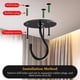 thumbnail image 2 of Nvzi Juego de 6 ganchos de techo para colgar macetas, incluye accesorios de instalación. Gancho para lámpara colgante con forma de rama, fácil de instalar, con tornillos y tubo de expansión (negro)., 2 of 5