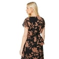 thumbnail image 2 of Principles Womens Floral Mock Wrap Petite Top, 2 of 4