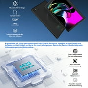 Android 14 10.1 inch Tablets with 1280 * 800 IPS HD Touchscreen, 8-Core, 8GB RAM 64GB ROM+1TB TF, Widevine L1, Face ID, Wi-Fi 6 - Black
