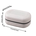 thumbnail image 2 of Bathroom Products Soap with Lid Double Soap Travel Holder Portable Drain Storage for Home Use Ideal for Kitchen and Dormitory Versatile Soap Rack for Travel and Everyday Use, 2 of 6