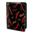 thumbnail image 2 of Pofeuu Hot Chili Print Travel Document Organizer Passport Holder Men Women for Family (6.5 in x 4.5 in),Wallet Holder Credit Card Clutch Bag Case, 2 of 5