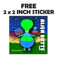 thumbnail image 6 of Alien Butts Gummy Blueberry & Green Apple Fruit Jelly Disks Funny Unique Easter Basket Candy Gift Birthday for Girl, Boy & Teens, 6 of 6