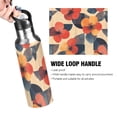 thumbnail image 4 of Yayeee 20oz Insulated Water Bottle Double Wall Stainless Steel with Flip Straw Lid, Flowers Pattern, 4 of 7