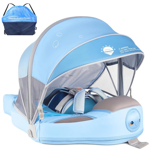 Baby Floats Lurui Mambobaby con toldo de 3 a 24 meses (tortuga)