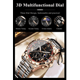 thumbnail image 6 of Poedagar Watch for Man Luxury Chronograph Men Watch Stainless Steel Quartz Male Watches, 6 of 16