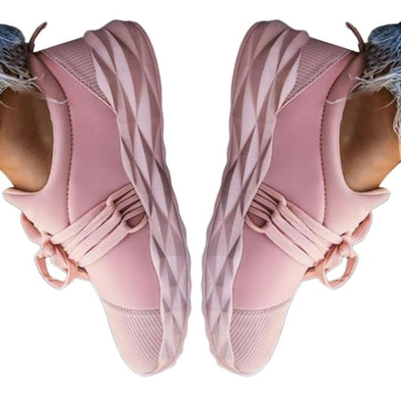 

lizyue 1 Pair Women Shoes Low Heel Slip On All Match Pure Color Sport Shoes for Daily Wear