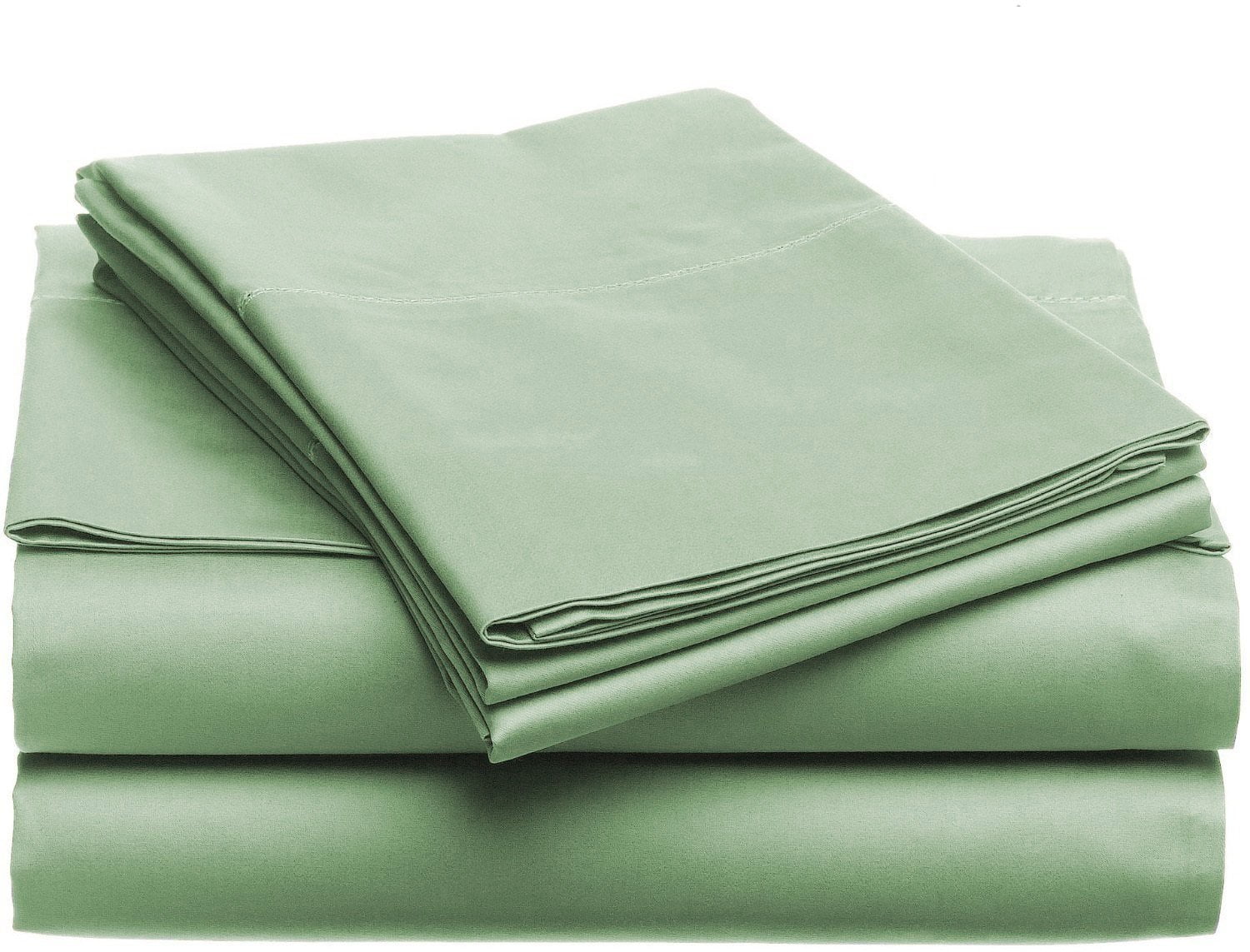Luxury Home Super-Soft 1600 Series Double-Brushed 6 Pcs Bed Sheets Set (Full, Sage)