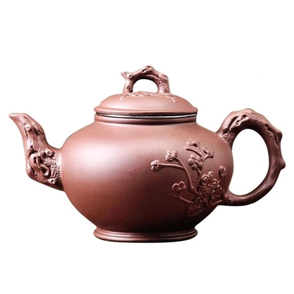 Purple Clay Teapots Master Hand Carved Teapot With Tea Infuser Green Tea Filter Kettle Tea Accessories Chinese Kung Fu Tea Set
