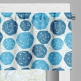 thumbnail image 3 of Ambesonne Abstract Window Valance, Shapes with Stripes Dots, 54" X 12", Blue and Pale Blue, 3 of 5