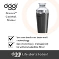 thumbnail image 6 of Oggi Groove Double Wall SS Cocktail Shaker (500 ml, 17 oz), 6 of 8