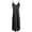 Black, variant on Women's Sexy Sleepwear Satin Nightdress V Neck Sleeveless Nightgowns Long Slip Sleep Dress Nightwear (Blue,M)