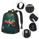 thumbnail image 2 of Fotbe Koi Pond Lilies Mochila para Hombre y Mujer - Tela Oxford 600D Resistente - Mochila Impermeable de Gran Capacidad para Escuela, Viajes y Senderismo, 2 of 6