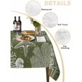 thumbnail image 2 of Sage Green Coastal Table Cloth, Waterproof Tablecloth for Square Tables, Starfish Coral Summer Beach Ocean Reusable Washable Fabric Table Cover for Restaurant Kitchen Dining Tables 60"x60", 2 of 9