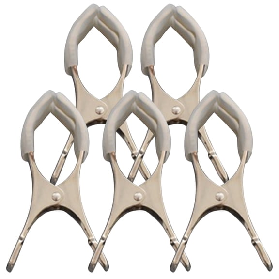 BESTOYARD 5Pcs Durable Silver Stainless Steel Indentation Clips for Saxophone and Clarinet Repair