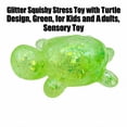 thumbnail image 3 of Glitter Squishy Stress Toy with Turtle Design, Green, for Kids and Adults, Sensory Toy, 3 of 3