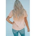 thumbnail image 2 of ABPHQTO Camiseta de manga corta con estampado gráfico de calabaza Fall Feels rosa para mujer, 2 of 5