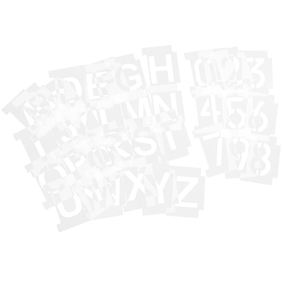 FONWILYO 1 Set Plastic Letter Stencils for Diy Creation and Art Projects