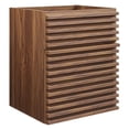 thumbnail image 2 of Modway Render 18" Wall-Mount Bathroom Vanity Cabinet (Sink Basin Not Included) in Walnut, 2 of 9