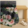 thumbnail image 4 of Soimoi Cotton Voile Fabric Leaves & Ranunculus Floral Fabric Prints By Yard 56 Inch Wide, 4 of 7