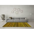 thumbnail image 3 of Ahgly Company Machine Washable Indoor Rectangle Abstract Yellow Modern Area Rugs, 7' x 9', 3 of 4