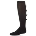 thumbnail image 4 of MeMoi Cotton-Rich Back Bow Trimmed Knee Sock - Girls - Female, 4, Navy, 4 of 8