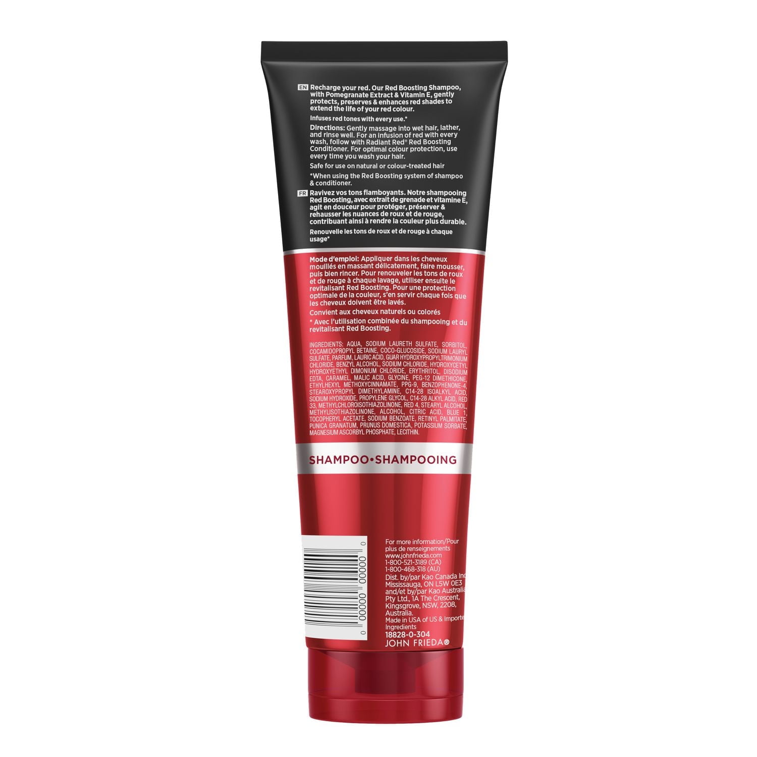Shampooing avive-éclat Radiant Red Red Boosting de John Frieda 250 mL