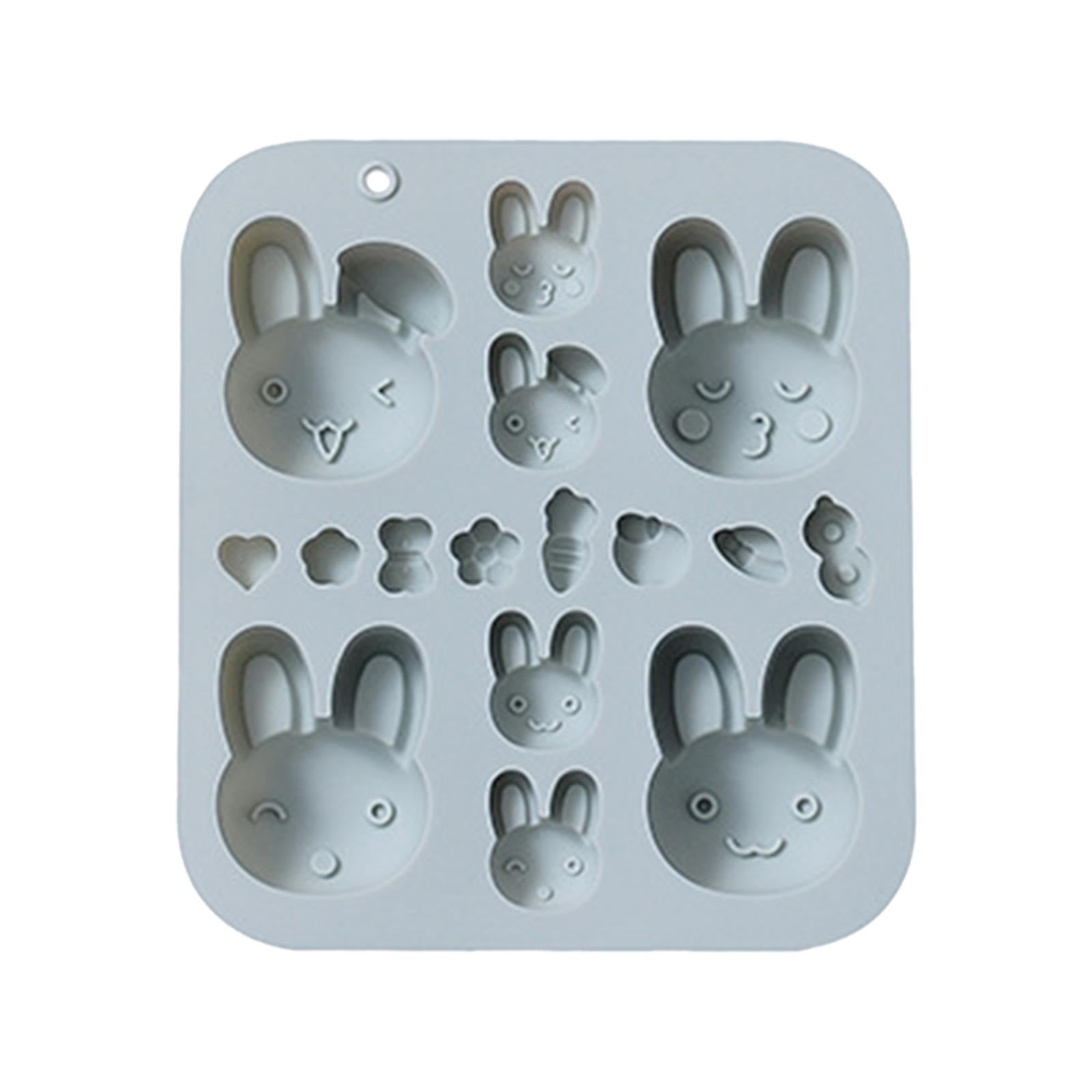 Cute Bunny Theme Silicone Gel Homemade Diy Chocolate Candy Cake Molds  Sponge Cake Baking Pan