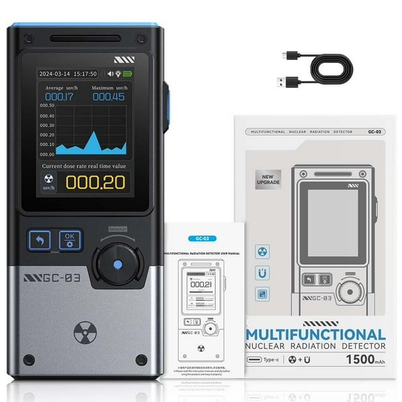 yaaqii GC-03 multifunctional radiation detector 2.4-inch screen real-time monitoring