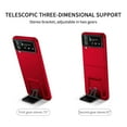 thumbnail image 3 of ELEHOLD Slim Fit Case for Samsung Galaxy Z Flip 4 with Invisible Hidden Kickstand Non-Slip Full Body Shockproof Protective Cover for Samsung Z Flip 4, Red, 3 of 9